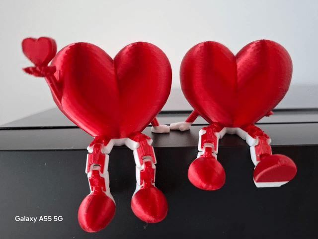 Ensemble de 4 "COEURS MESSAGERS"